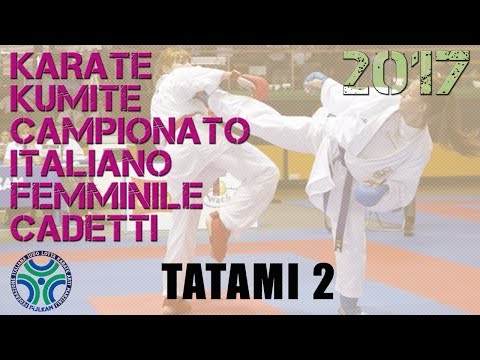 Karate Kumite Campionato Italiano Femminile Cadetti 2017 - Tatami2