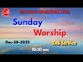 Sunday Worship 2nd Servie 28th Dec 2025 BETHANY MINISTRIES TADA Live