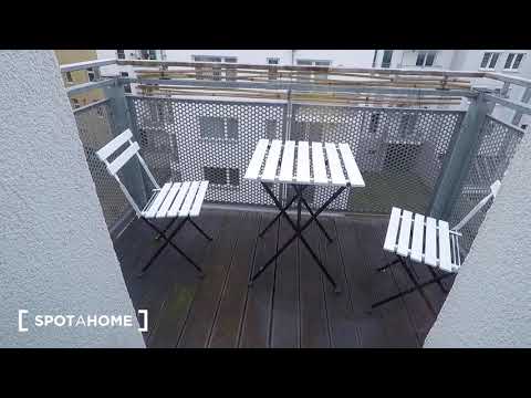 Modern studio apartment with balcony for rent in Friedrichshain - Spotahome (ref 200424)