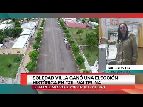 SOLEDAD VILLA GANÓ UNA ELECCIÓN HISTÓRICA EN COL  VALTELINA