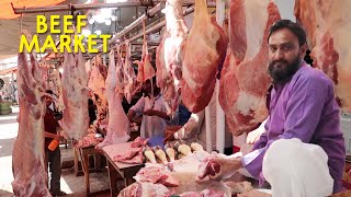 Amazing Beef Cutting Skill  Karachi Meat Market