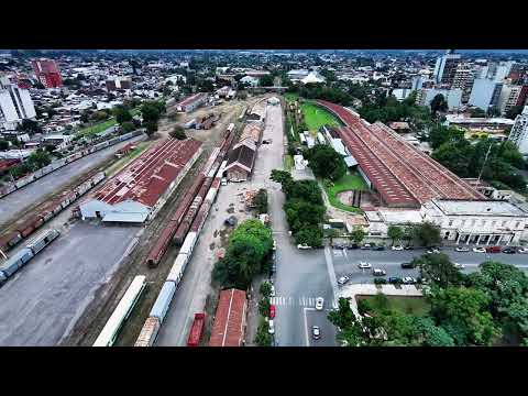 San Miguel de Tucumán , plaza Alberdi, estación de trenes 