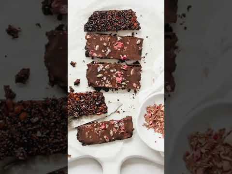 Godiva Dark Chocolate Bark with healthy quinoa nuts and seeds🍫🌰