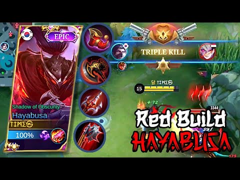 CARRYING TROLLS WITH RED BUILD HAYABUSA?! | SHADOW OF OBSCURITY SOLO RANK GAMEPLAY - MLBB