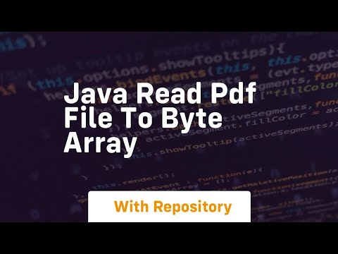 Java Read Pdf File To Byte Array