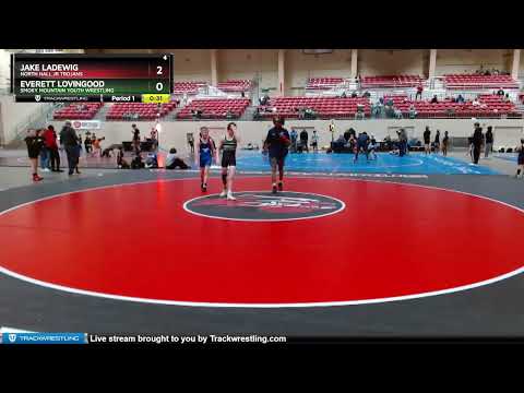 89-95 Lbs Round 2 - Jake Ladewig, North Hall Jr Trojans Vs Everett Lovingood, Smoky Mountain Youth