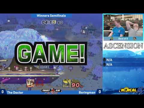 "Ascension 8/18/18" - The Doctor (Mario) v. Boringman (Lucario) - Winners Semis