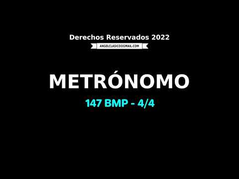 0107 METRONOMO 147 BPM 4/4 Angelclasico
