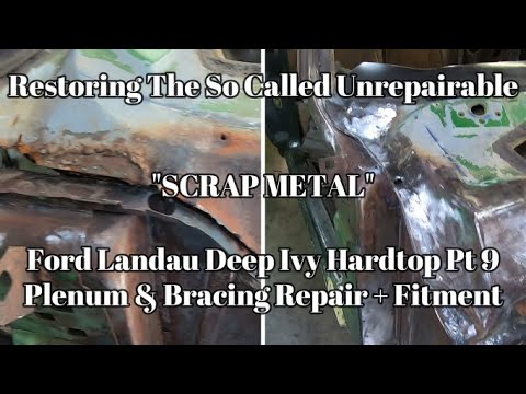 Landau Part 9 Plenum repair and replacement Ford Landau 351 Cleveland Hardtop Coupe