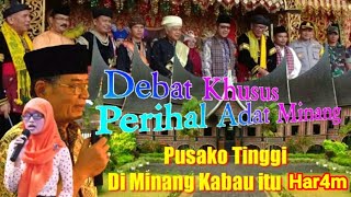 Download lagu Debat adat minangkabau, Pusako tinggi di minang itu har4m, beginilah jawaban datuak parpatiah mp3