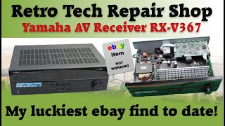Video thumbnail for Yahama AV natural sound AV receiver RX V367 - my luckiest ebay find to date! by Retro Tech Repair Shop