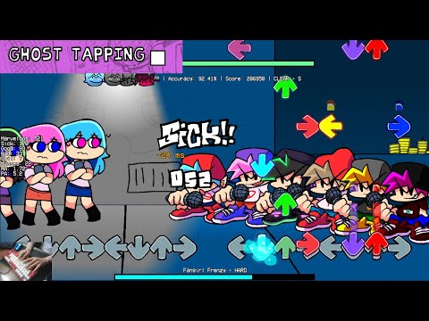 [FNF]6 BF VS 6 Sky - Fangirl Frenzy BUT OLD INPUT CLEAR!!!