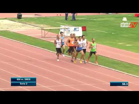 800m campionati italiani master 2020 Arezzo