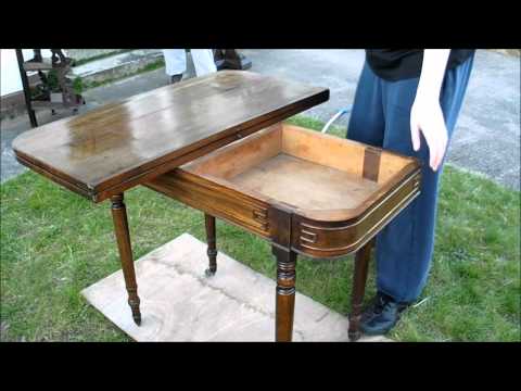 Mahogany games table
