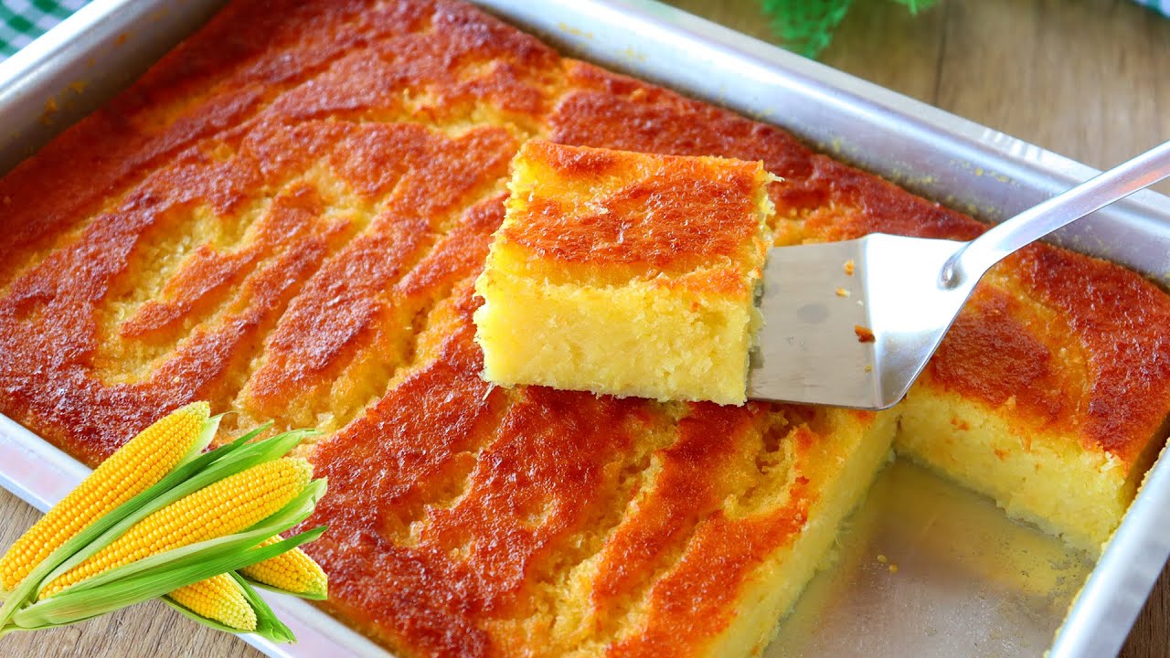 O VERDADEIRO BOLO DE MILHO PURO DA ROÇA