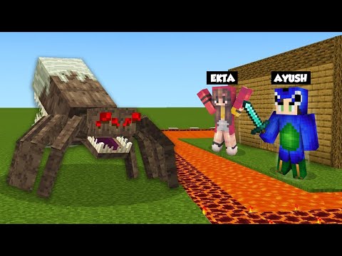Mutant Spider Vs Best Defence Base in Minecraft (Hindi) 😱 ft @AyushMore