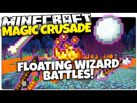 Minecraft 1.9 | FLOATING MAGIC WIZARD BATTLES! | Magic Crusade (Minecraft 1.9 Custom Minigame)