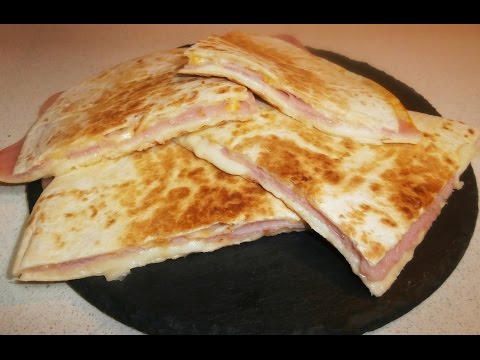Quesadillas de jamón y queso