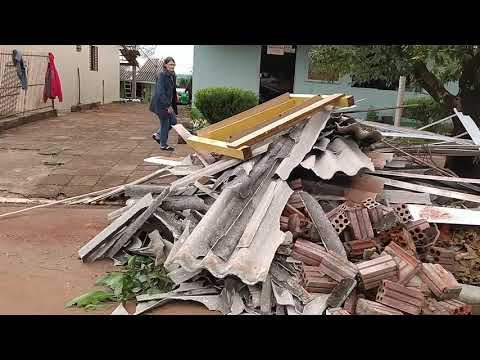 IMAGENS INÉDITAS DE SEDE NOVA – RS (ciclone)
