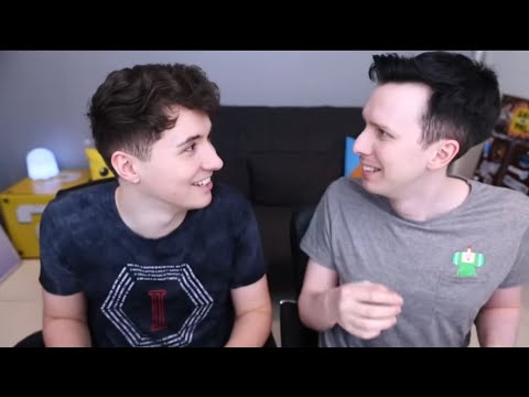 Dan and Phil temporarily forgetting the audience exist