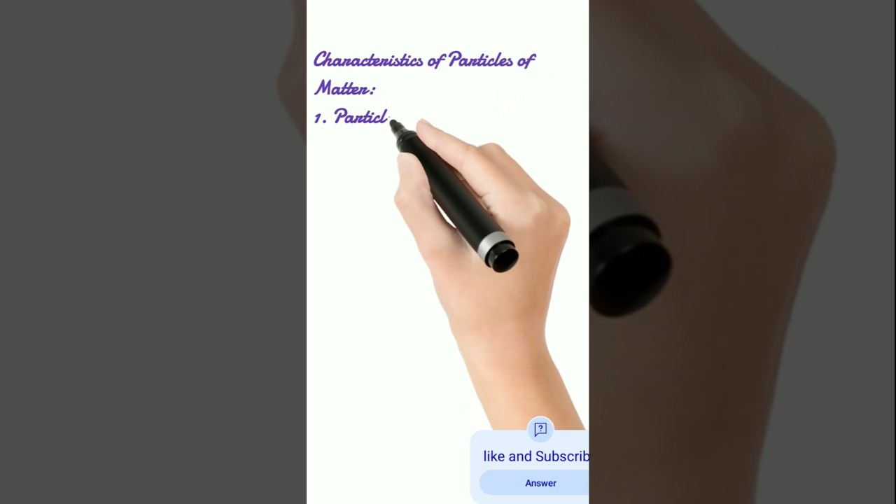 | Characteristics of Particles of Matter | Matter | Class 9-11 | Science | ncert | notes