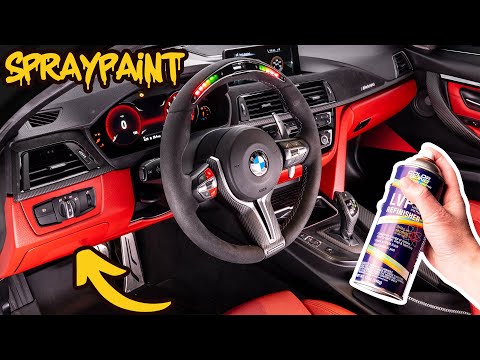 How to Spray Paint Car Interior Parts | DIY COLOR CHANGE