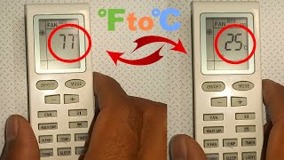 Convert from Fahrenheit to Celsius in an air conditioner