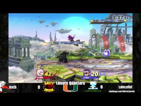 UM Sm4sh Tourney - Dath (Robin) vs Lancelot (Luigi) ~Losers Quarters