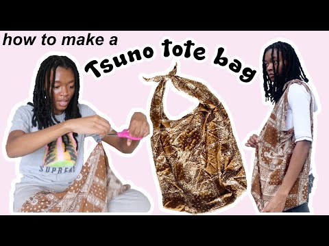easy tote bag tutorial (tsuno bag) *beginner friendly*