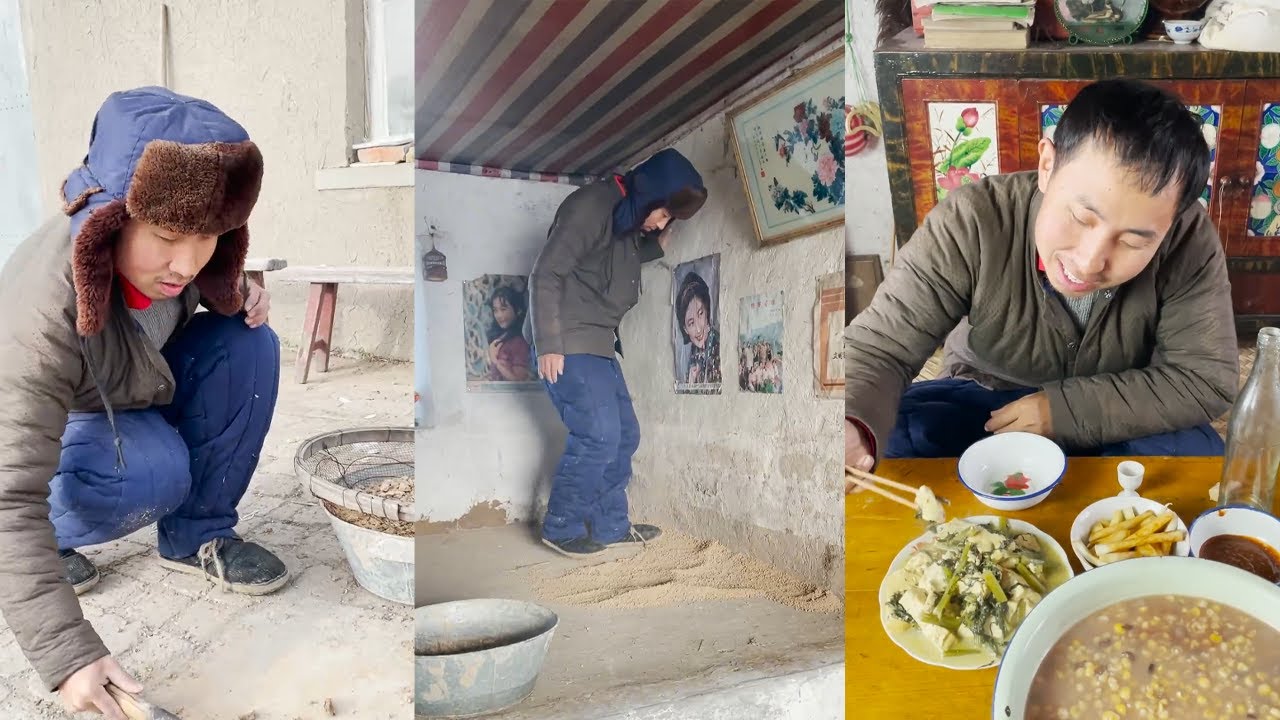 东北火炕，是之前的人一项伟大的发明#food #民间手艺人 #手工制作