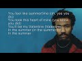 Childish Gambino - Summertime Magic (lyrics)