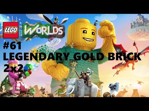Lego Worlds: #61 Unlocking 2x2 Legendary Gold Brick (coordinates) Ps4 Playthrough