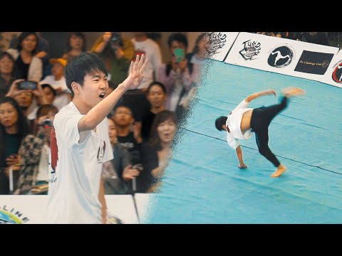 WORLDS FIRST QUAD CORK LANDED in a Tricking Battle!