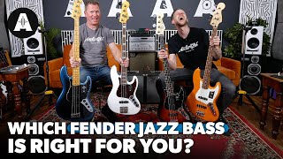 Video thumbnail for Fender Jazz Bass: Player vs Performer vs Professional vs Ultra - What are the Differences? by Andertons Music Co