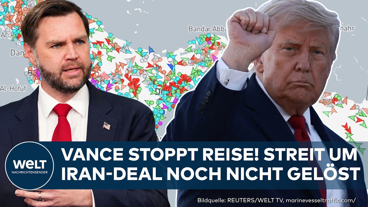 IRAN-KRIEG: Trump-Deal wackelt! Streit um noch nicht gelöst! Vance stoppt Reise in letzter Minute!