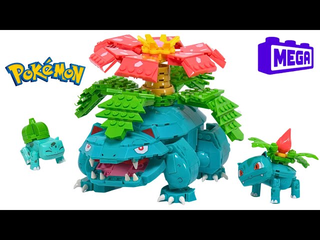 Vídeo relacionado con Mega Bloks Mega Construx Pokémon Bulbasaur Figura de 175 bloques de construcción de juguete para niños (Mattel GVK83)
