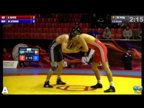 GGP2013 / ALIYEV Ashraf (AZE) - ATOFANI Marius lucian (ROU) - FS 74 kg 1/8 final match