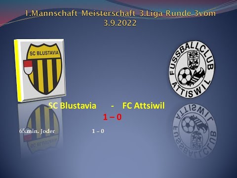 1.Mannschaft Meisterschaft 3.Liga SC Blustavia - FC Attiswil