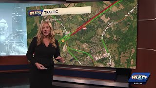 Northbound lanes of I-71 shut down in Oldham County after crash involving semi