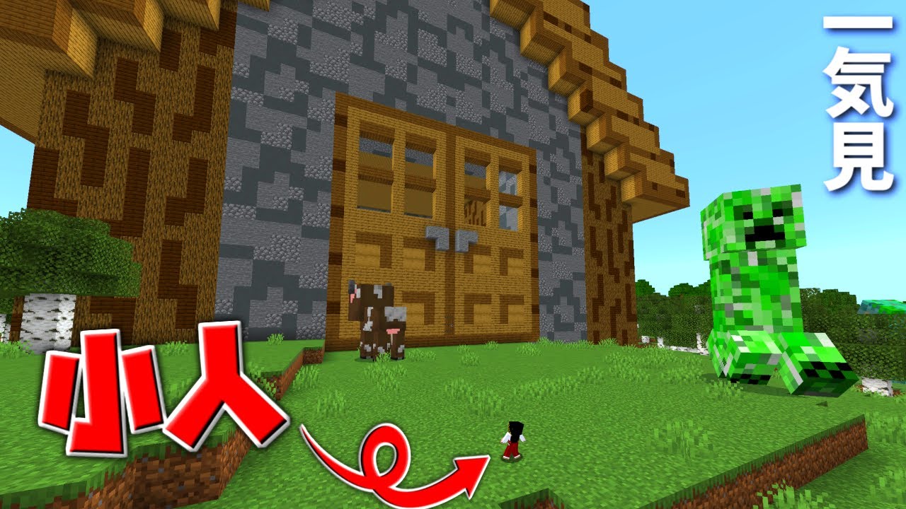 【マイクラ】小人になってヤバい敵から生き残れ！！【ゆっくり実況】【配布マップ】