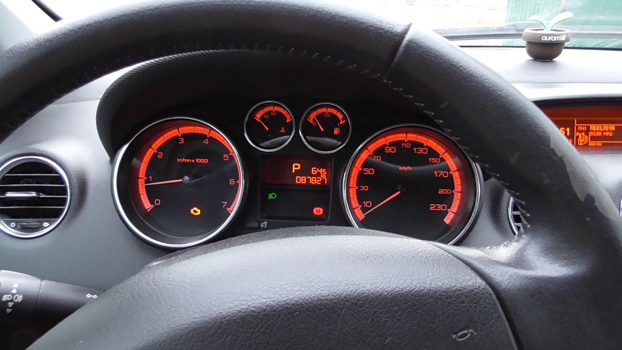 Пежо 408 загорелся чек - причина и способы устранения неисправности двигателя