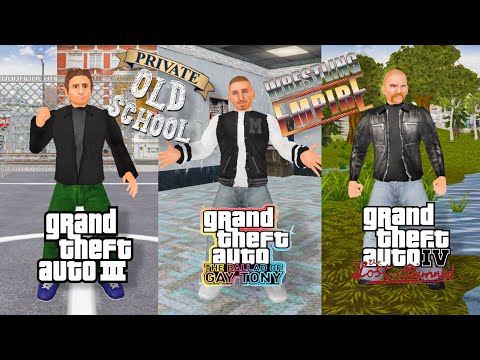 HOW TO MAKE: Claude (GTAIII) + Luis (GTA:TBOGT) + Johnny (GTA:TLAD) In Wrestling Empire/Old School
