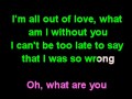 All out of love karaoke - Westlife ft Delta Goodrem