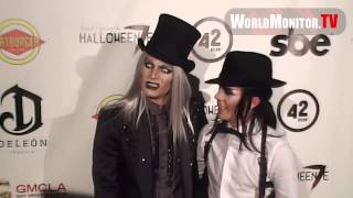 Adam Lambert and Sauli Koskinen attend Fred and Jason's 7th Annual Halloween party