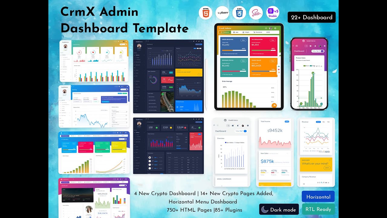 CRMX Bootstrap 5 Admin Dashboard Template