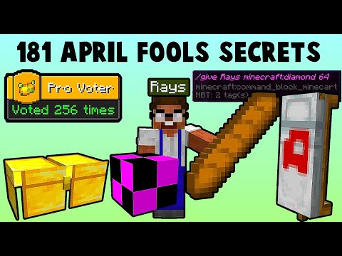 Minecraft added ME into April Fools + 180 Easter Eggs!