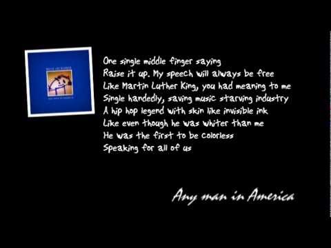 Any man in america - BLUE OCTOBER (lyrics)