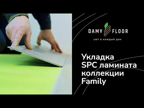 Обзор Укладка SPC ламината DAMY FLOOR коллекции Family