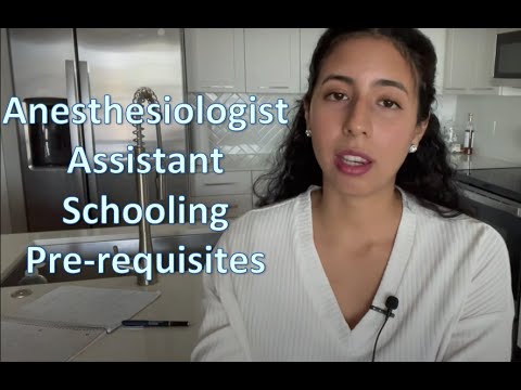 , title : 'Anesthesiologist Assistant schooling- part 1: pre-requisites and statistics'