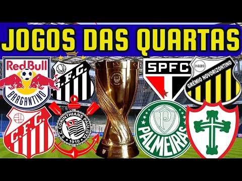 PRÓXIMOS JOGOS DO CAMPEONATO PAULISTA| QUARTAS DE FINAL| 21 e 22/02